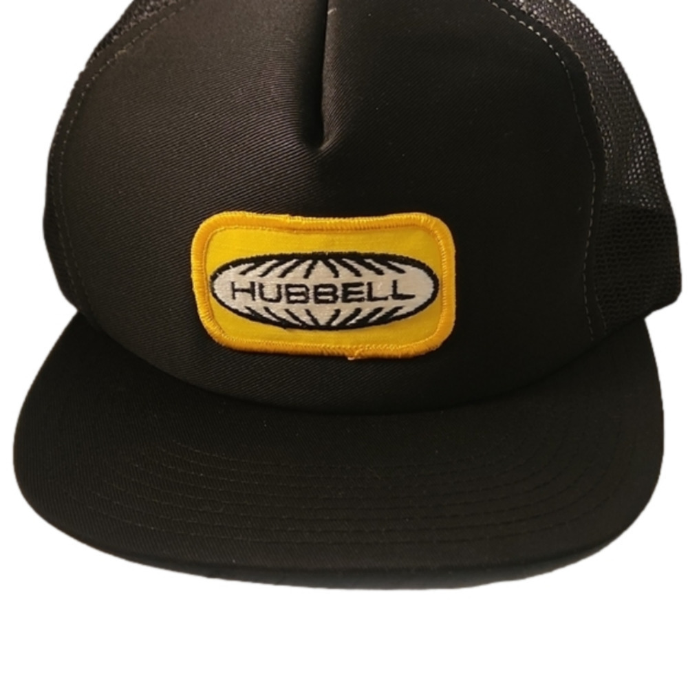 HUBBELL - Black Snapback Mesh Hat - One Size
